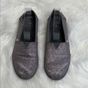TOMS Multicolor Glitter Sparkle Slip-On Shoes